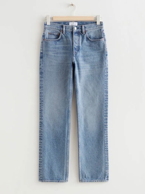 & Other Stories Denim - & Other Stories Light Wash Straight-Leg Jeans